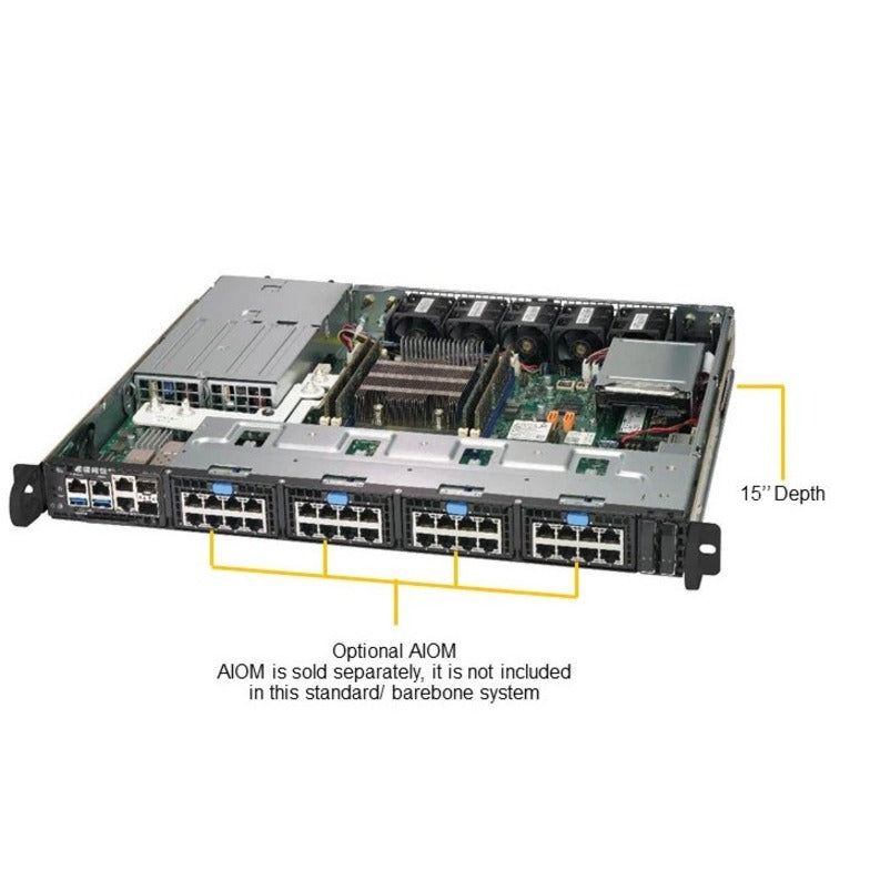 Supermicro SuperServer 1019D-FRN5TP 1U Rack-mountable Server - Intel Xeon D-2146NT 2.30 GHz - Serial ATA/600 Controller