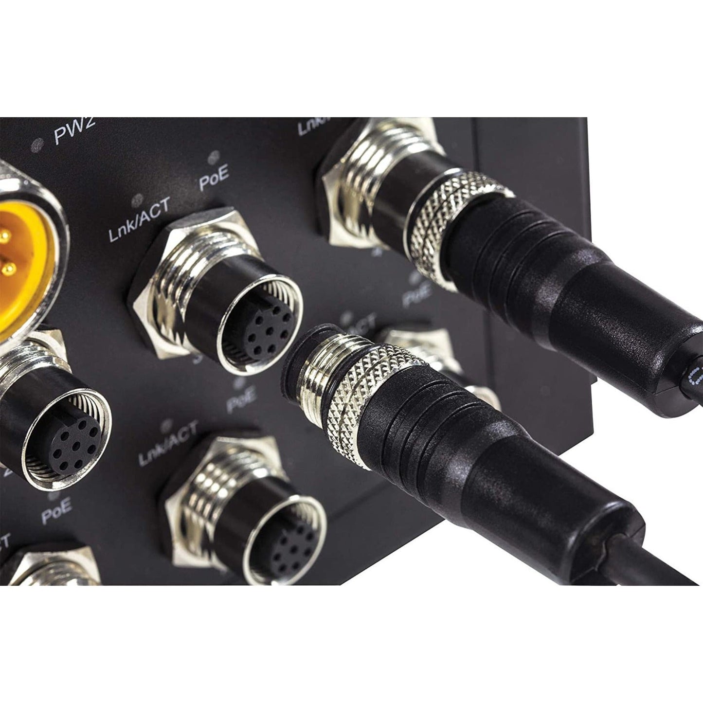 TRENDnet M12 to RJ-45 Industrial Ethernet Cable 6M (19.6 ft.) IP68 Compatible with TI-TPG80 Industrial Switch TI-TCD06