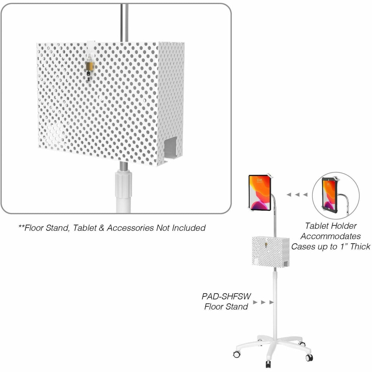 CTA Digital Locking Box Add-On for CTA Digital Floor Stands