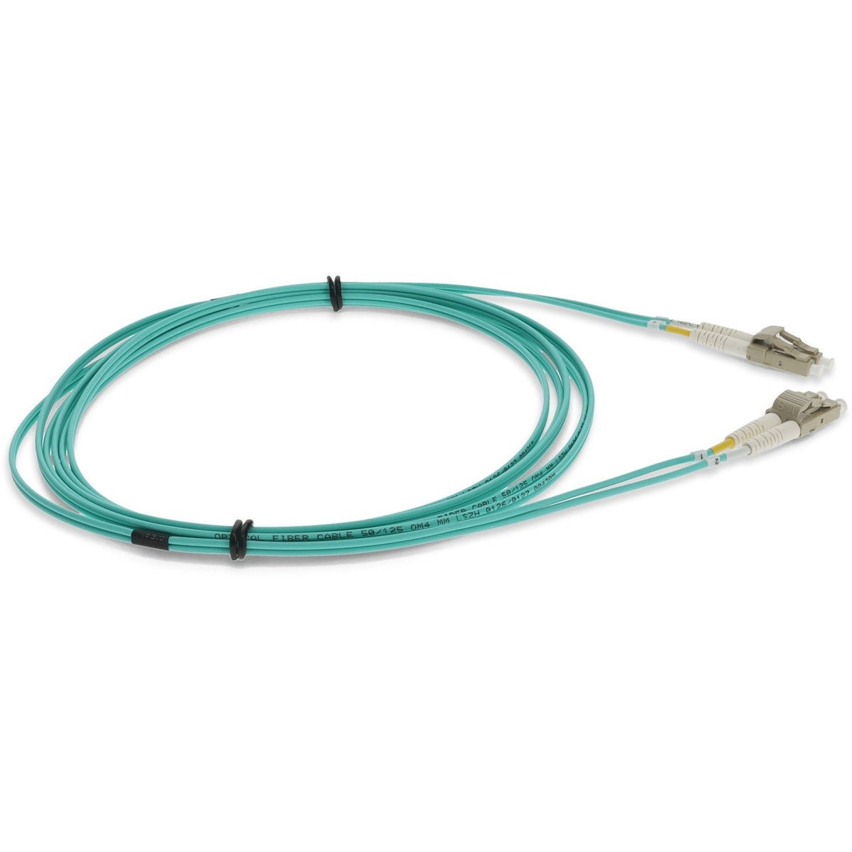 AddOn 10m LC (Male) to LC (Male) Straight Aqua OM4 Duplex LSZH Fiber Patch Cable