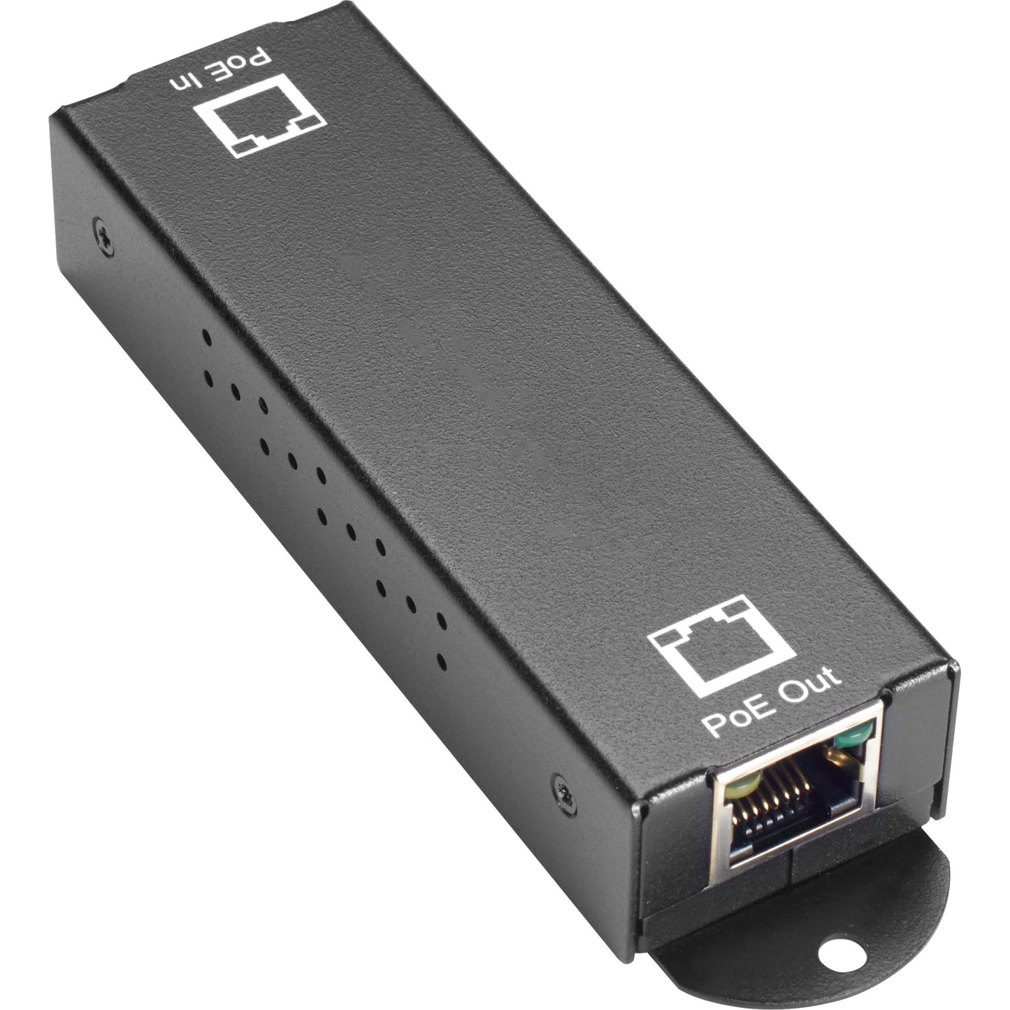 Black Box 10/100/1000BASE-T PoE+ Ethernet Repeater - 802.3at 1-Port