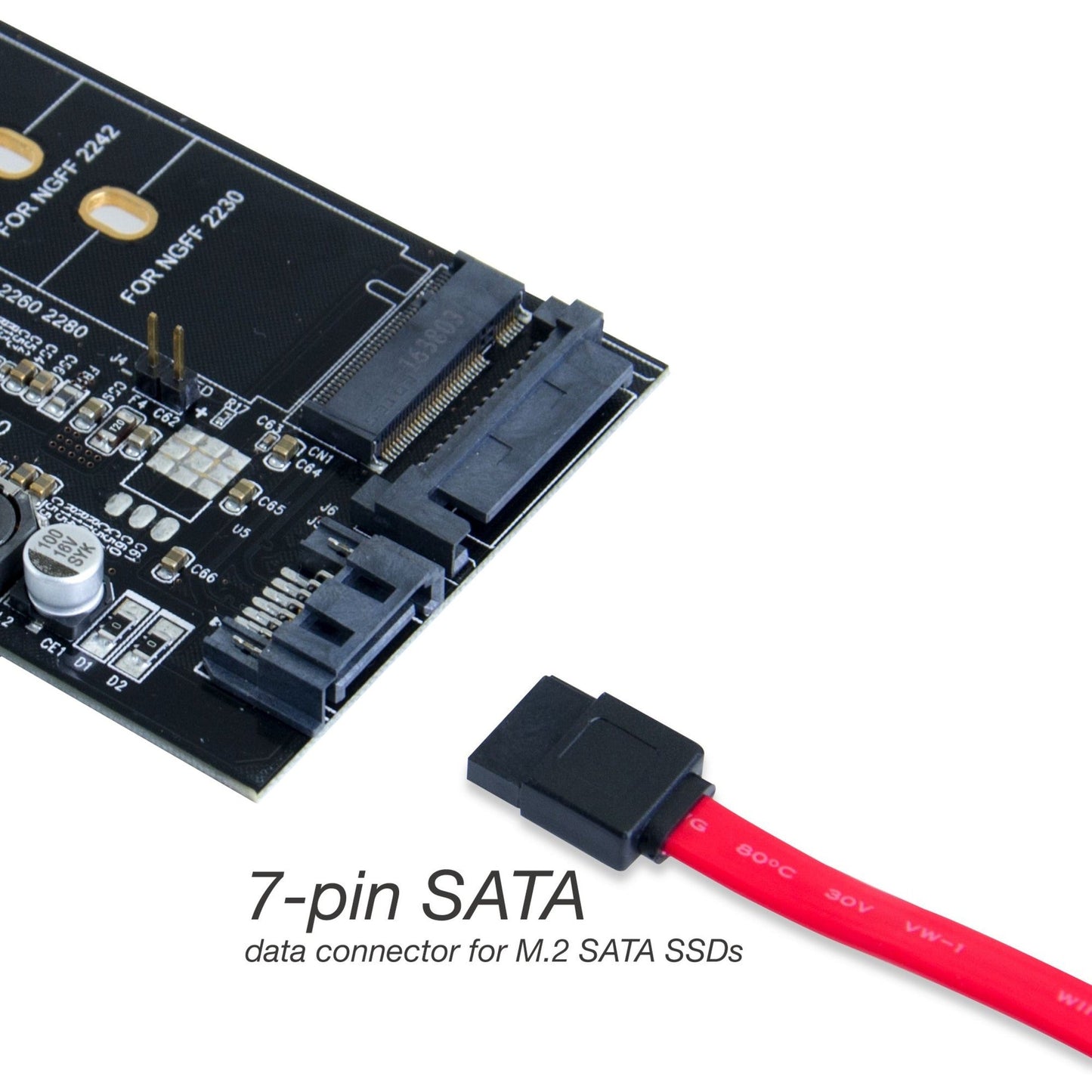 SIIG USB 3.0 Type-C & Type-A 3-Port PCIe Card with M.2 SATA SSD Adapter