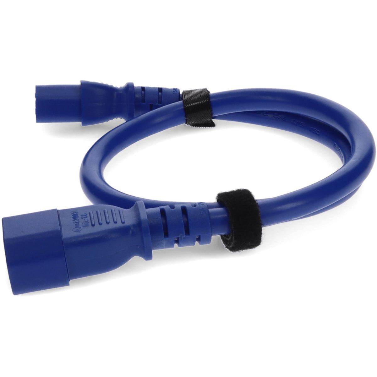 AddOn 1ft C13 Female to C14 Male 18AWG 100-250V at 10A Blue Power Cable