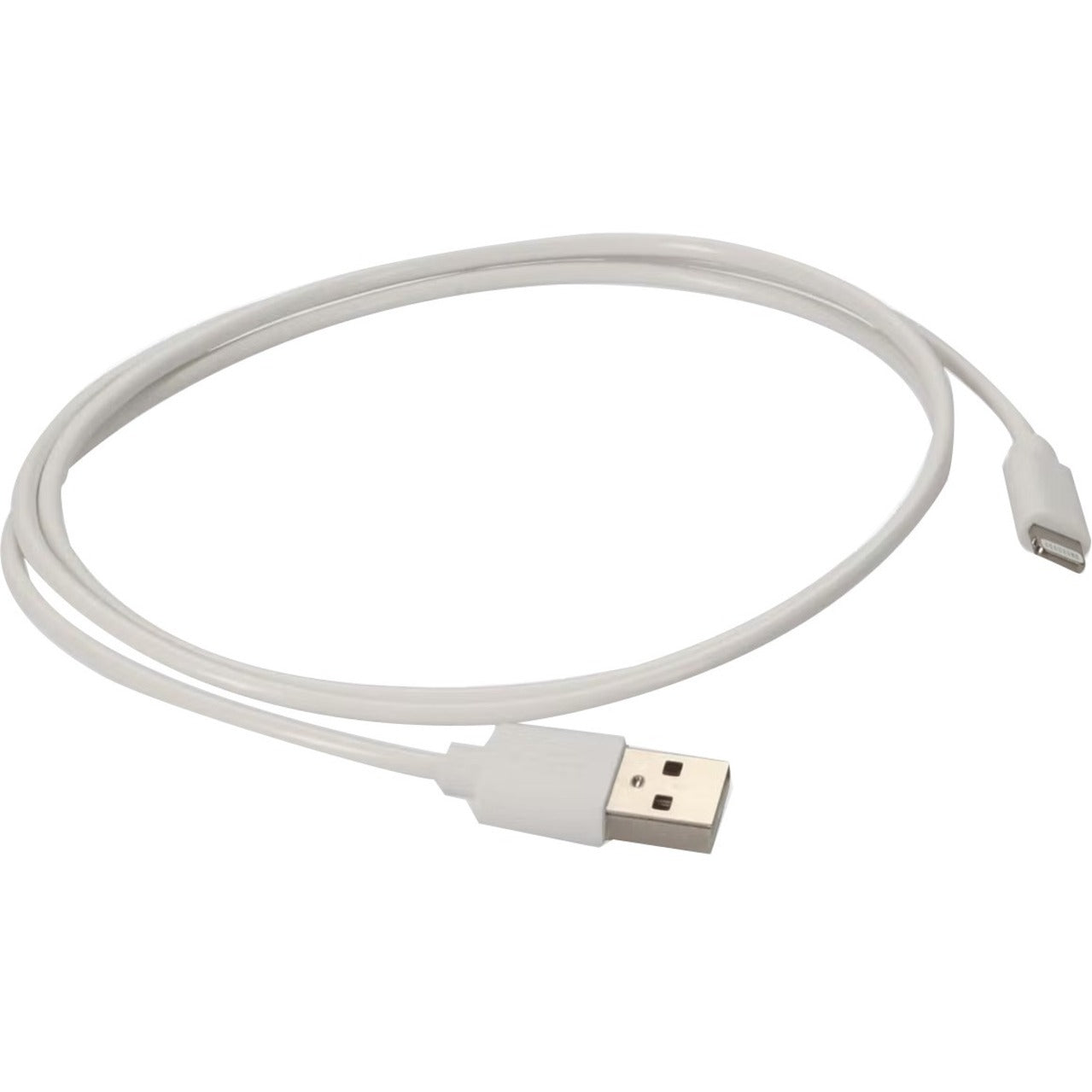 AddOn 1m Apple Computer Compatible USB 2.0 (A) Male to Lightning Male White Cable