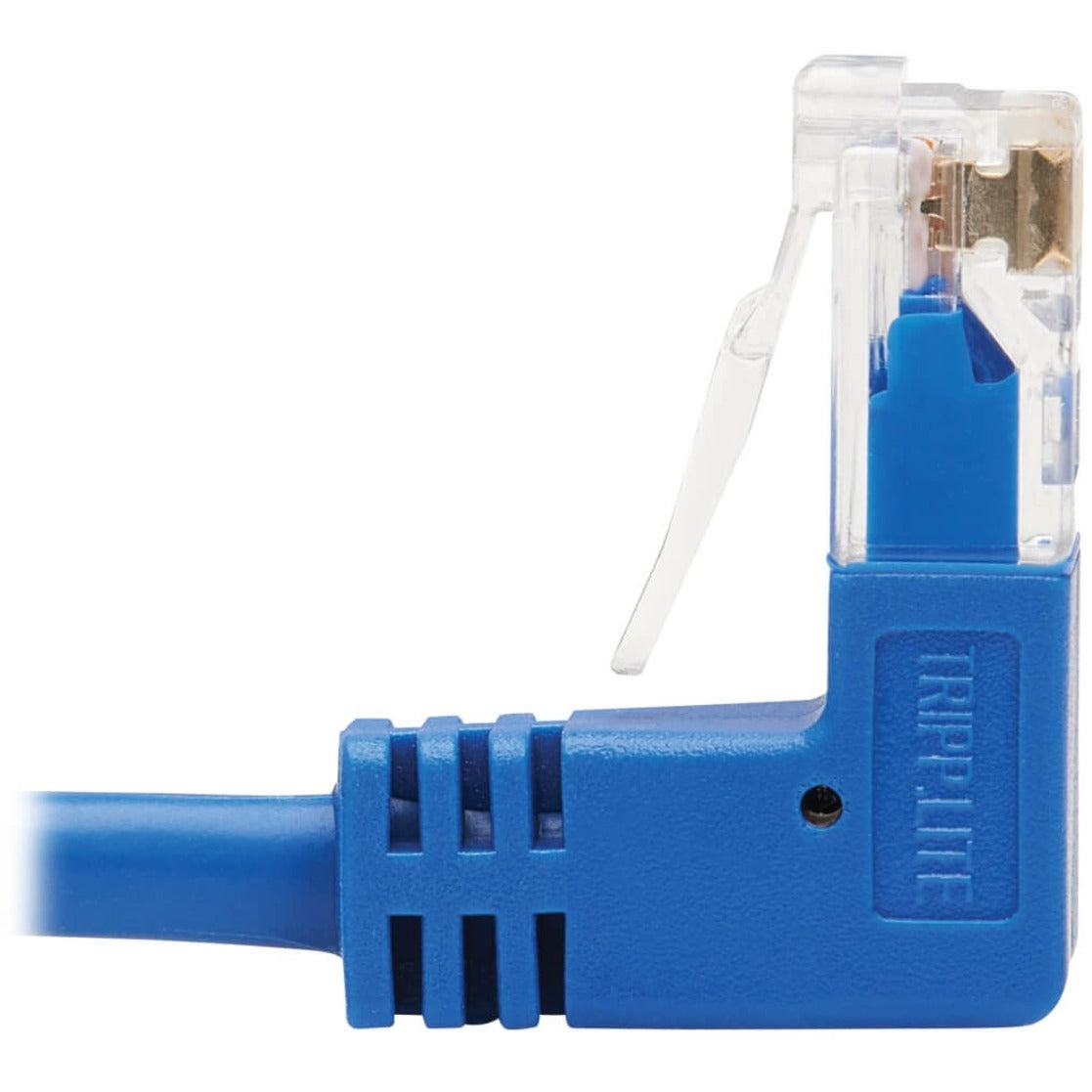 Tripp Lite Up/Down-Angle Cat6 Gigabit Molded Slim UTP Ethernet Cable (RJ45 Up-Angle M to RJ45 Down-Angle M) Blue 20 ft. (6.09 m)