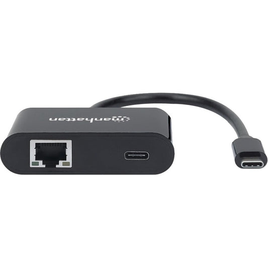 Manhattan USB-C to Gigabit Network Adapter With Power Delivery Port