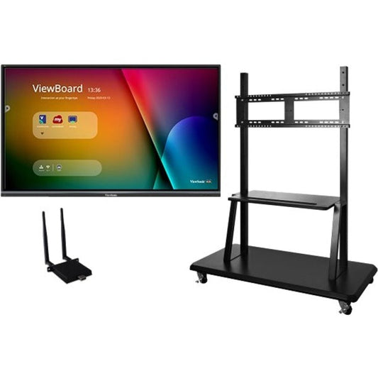 ViewSonic ViewBoard IFP9850-E2 - 4K Interactive Display with WiFi Adapter and Mobile Trolley Cart - 350 cd/m2 - 98"