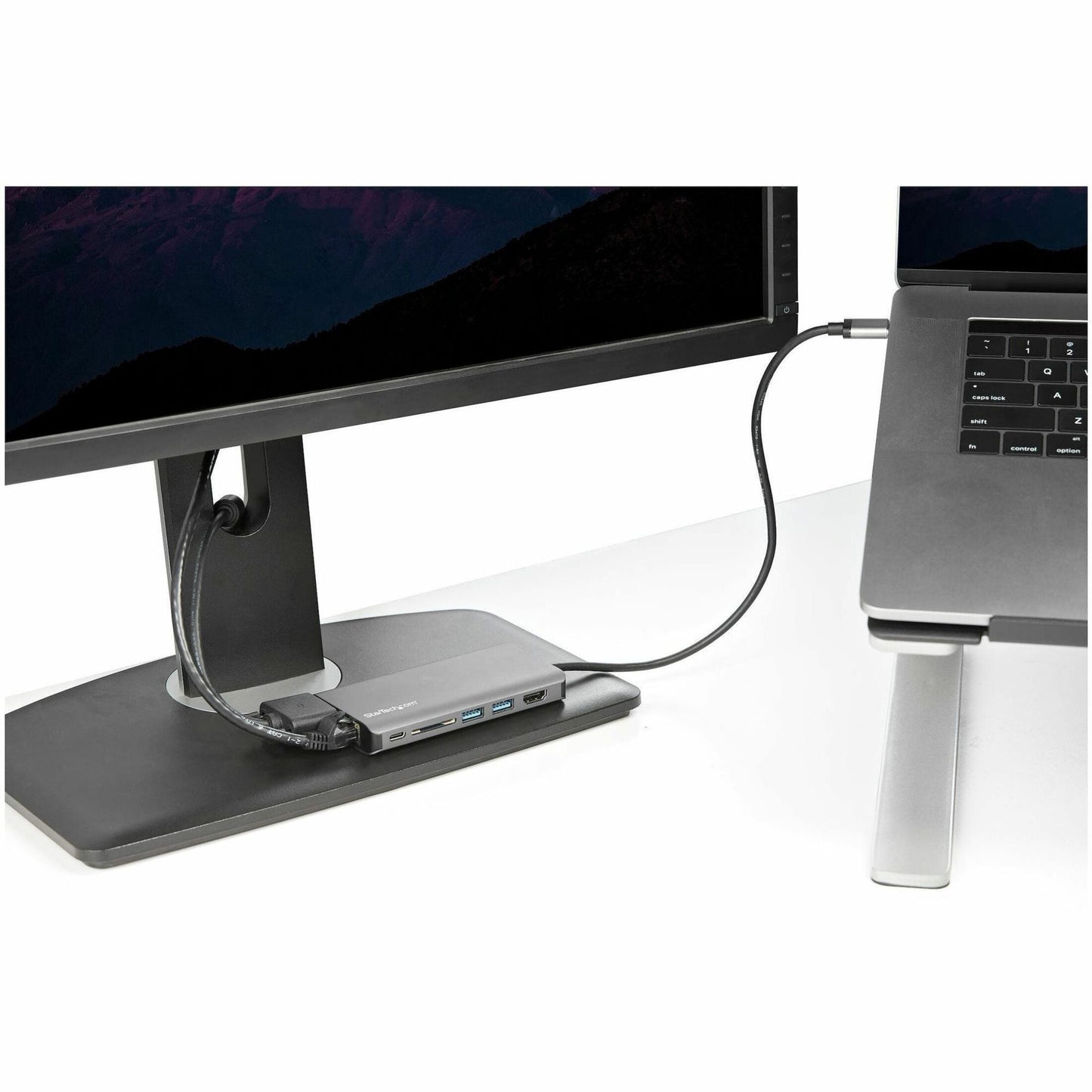 StarTech.com USB C Multiport Adapter - USB-C Mini Travel Dock w/ 4K HDMI or 1080p VGA - 100W PD Pass-Through 3x USB SD GbE Audio