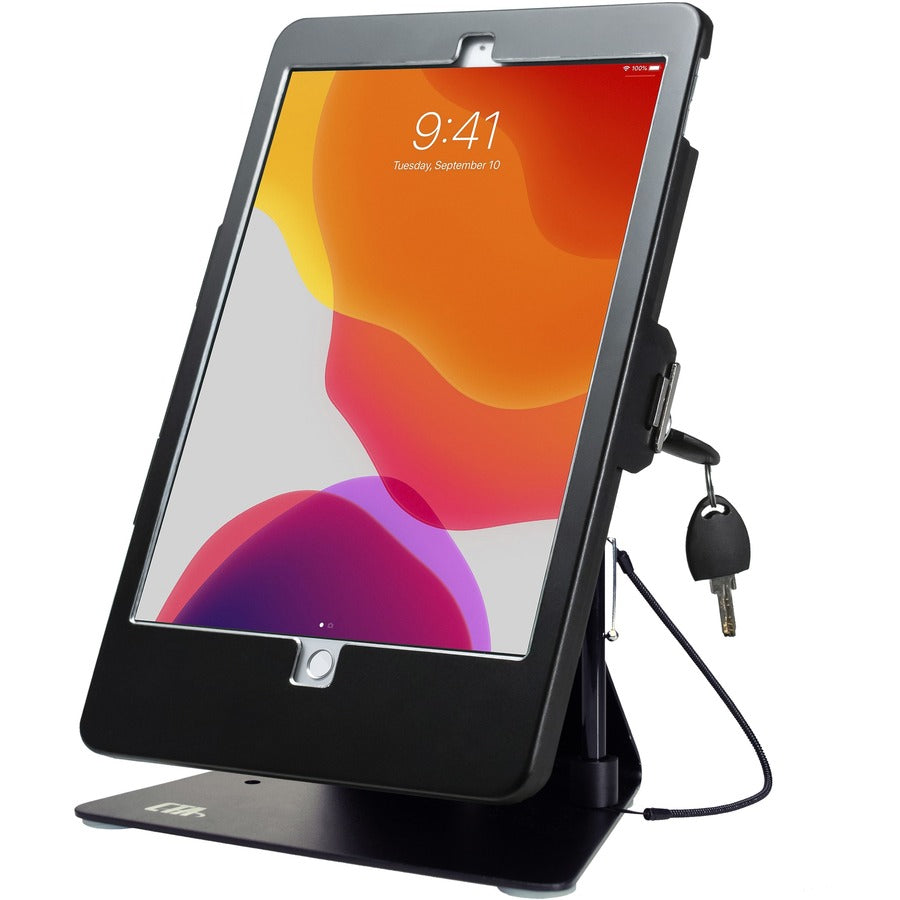 CTA Digital Desktop Anti-Theft Stand for iPad Air 3 (2019) iPad Pro 10.5 and 10.2-inch iPad (7th/ 8th/ 9th Gen) Black