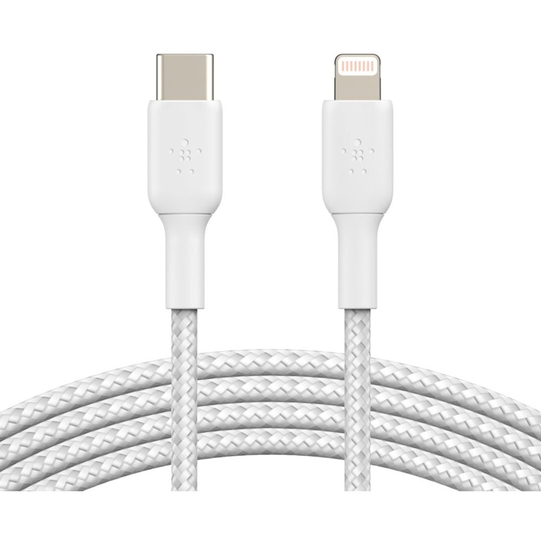 Belkin BoostCharge Braided USB-C to Lightning Cable (1 meter / 3.3 foot White)