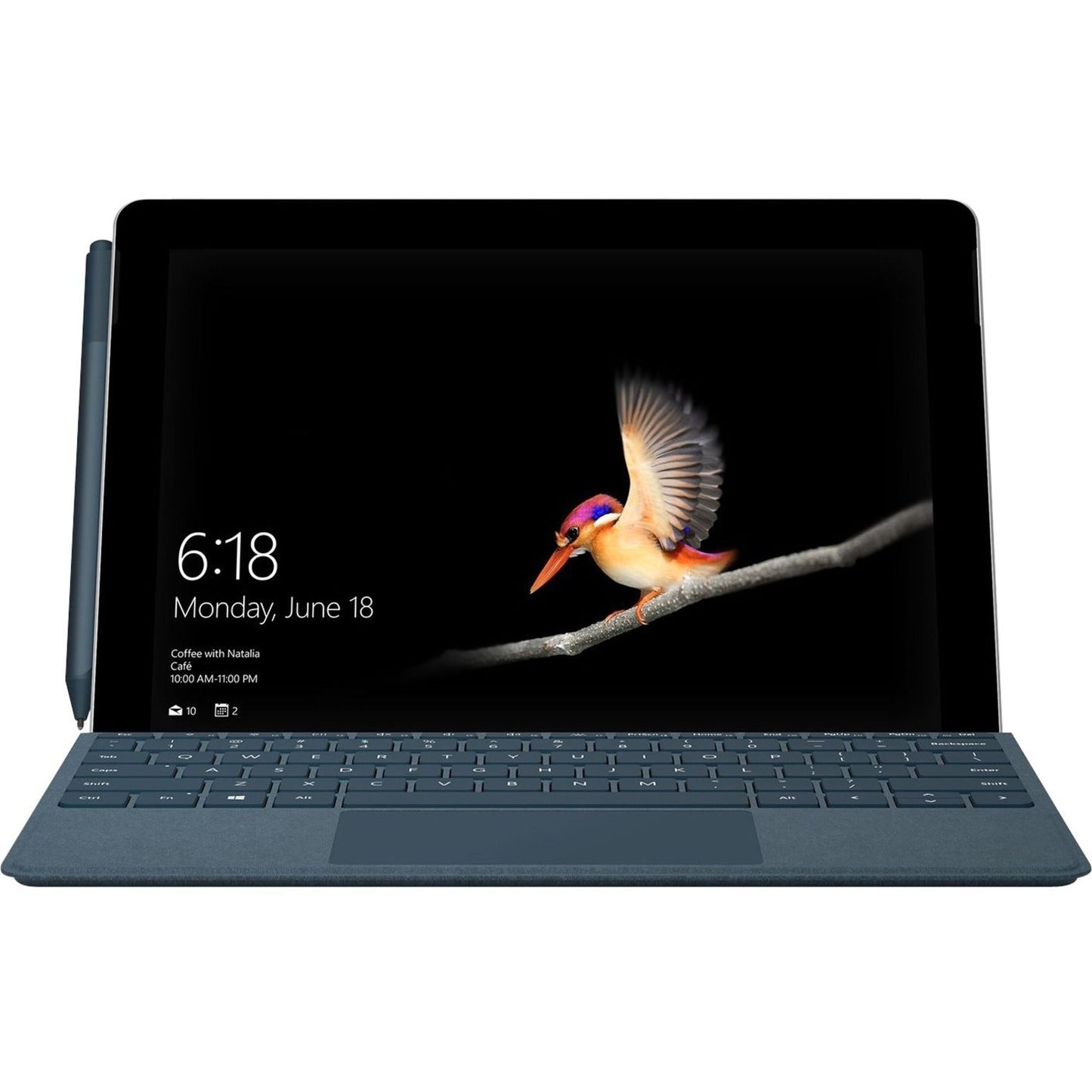 Microsoft Signature Type Cover Keyboard/Cover Case Microsoft Surface Go Surface Go 2 Tablet - Ice Blue