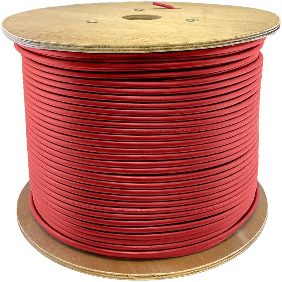 AddOn 1000ft Non-Terminated Red Cat5E UTP OFNP (Plenum-rated) Solid Copper Patch Cable
