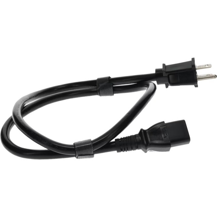 AddOn 6ft NEMA 5-15P Male to C13 Female 14AWG 100-250V at 10A Black Power Cable