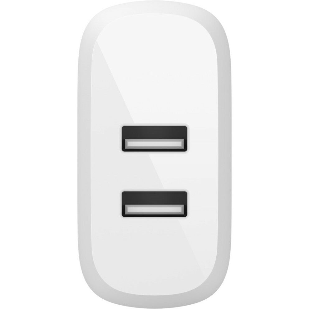 Belkin BoostCharge Dual USB-A Wall Charger 24W (Lightning to USB-A Cable included) - Power Adapter