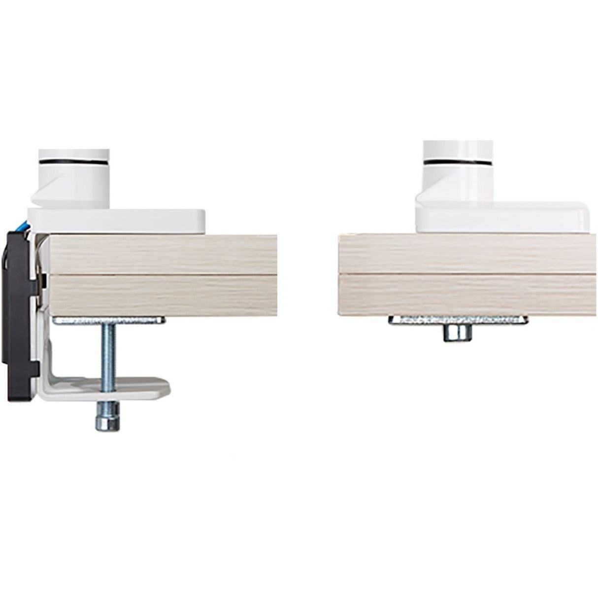 SIIG Single Monitor Aluminum Heavy Duty Desk Mount with USB and Audio Ports - 17" to 43"