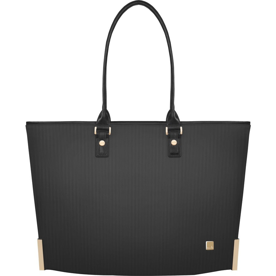 Moshi Aria Slim Lightweight Tote - Slate Black Weather-resistant 13" Padded Laptop Sleeve RFID Pocket