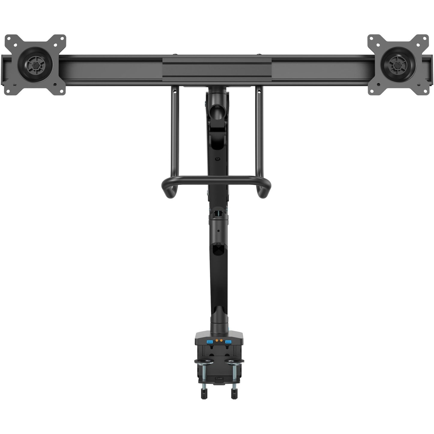 StarTech.com Desk Mount Dual Monitor Arm with USB & Audio Slim Dual Monitor VESA Mount up to 32" (17.6lb/8kg) Displays C-Clamp/Grommet