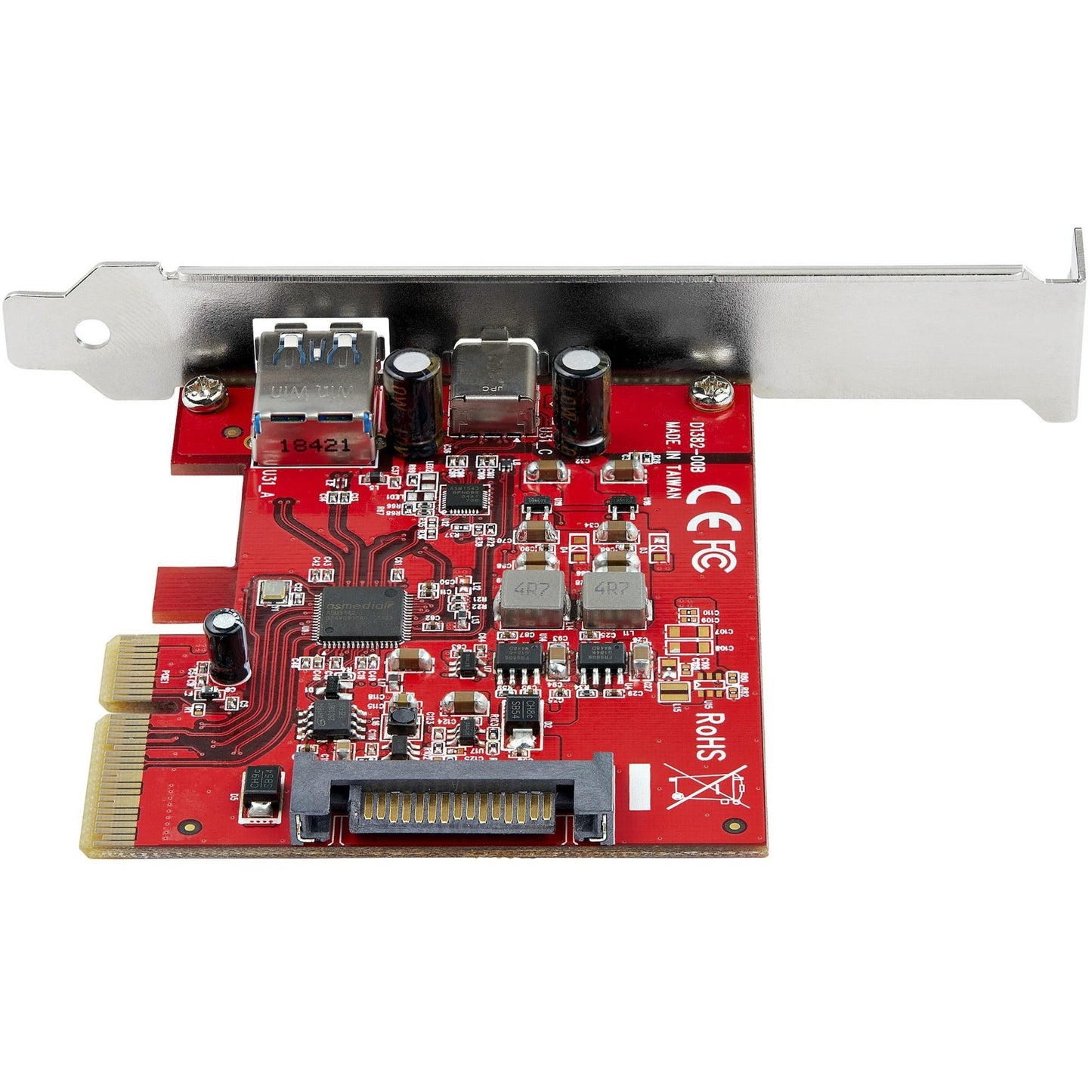 StarTech.com 2-Port 10Gbps USB-A & USB-C PCIe Card Adapter - USB 3.2 Gen 2 PCI Express Expansion Add-On Card - Windows macOS Linux