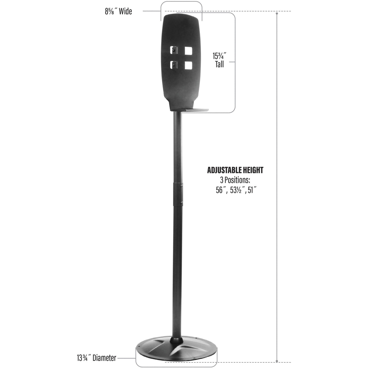 Kantek Sanitizer Dispenser Floor Stand