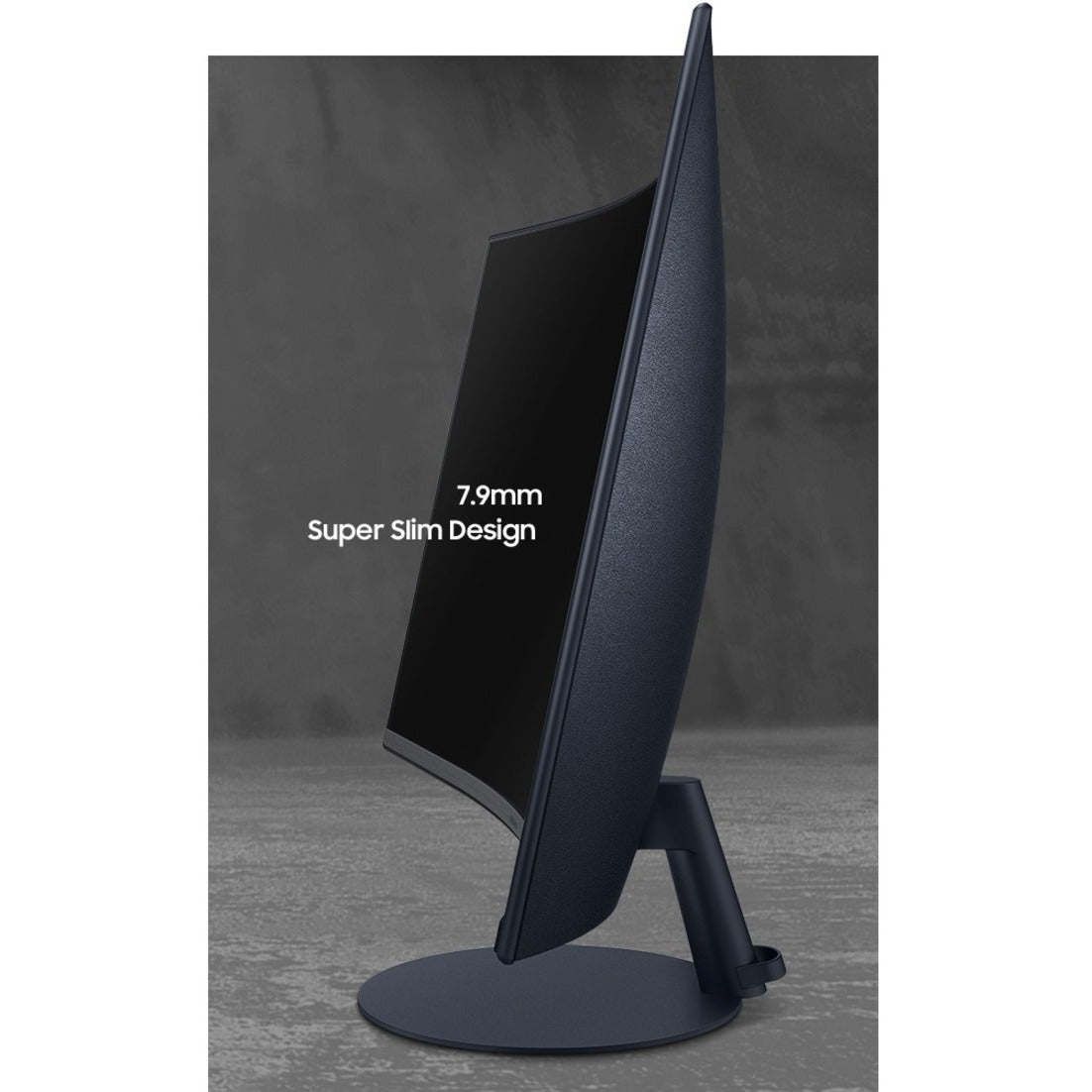 Samsung C27T550FDN 27" Full HD Curved Screen Gaming LCD Monitor - 16:9 - Dark Blue Gray