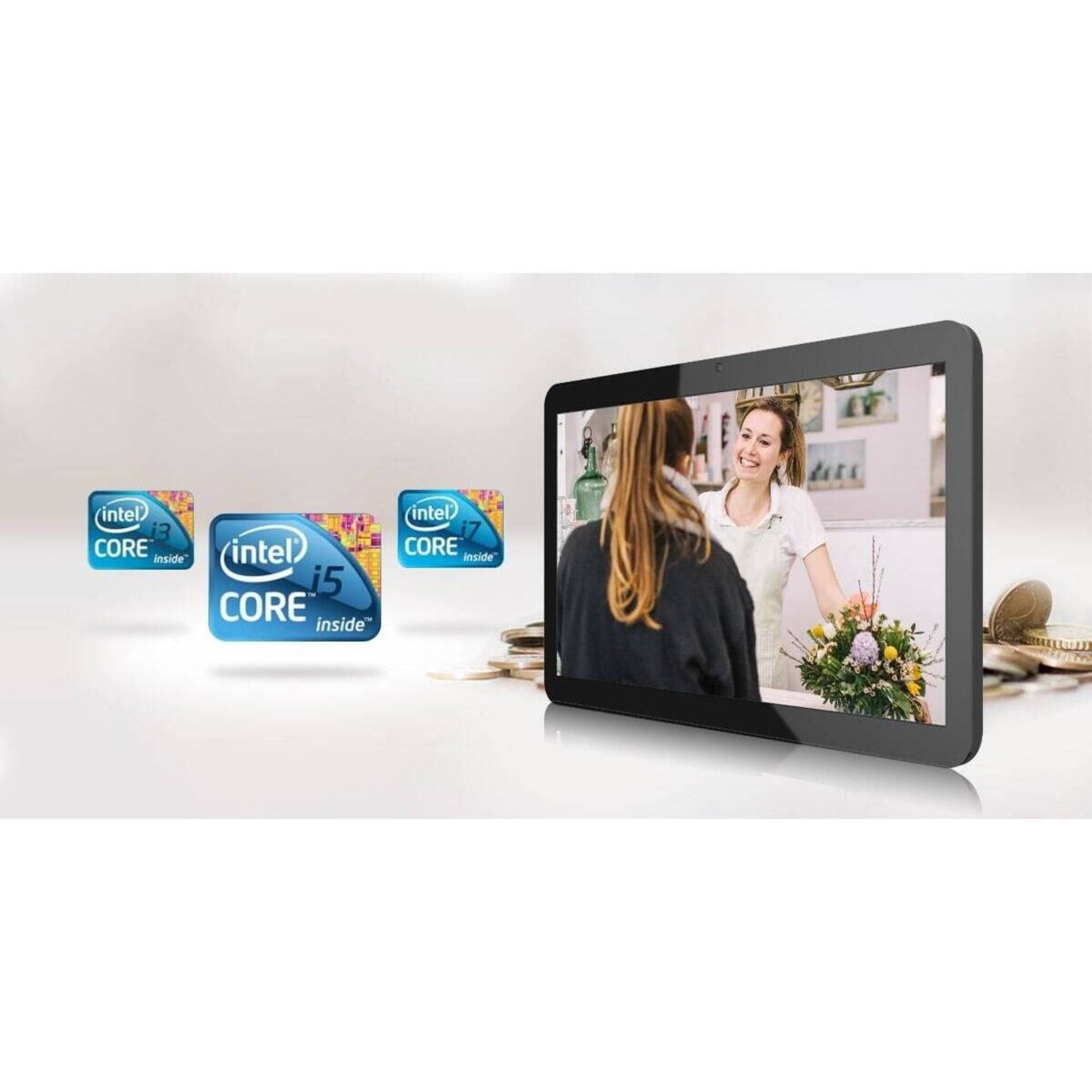 AOpen eTILE WT22M-FW All-in-One Computer - Intel Core i3 5th Gen i3-5010U - 4 GB RAM DDR3 SDRAM - 64 GB mini-SATA SSD - 21.5" Full HD 1920 x 1080 Touchscreen Display - Desktop