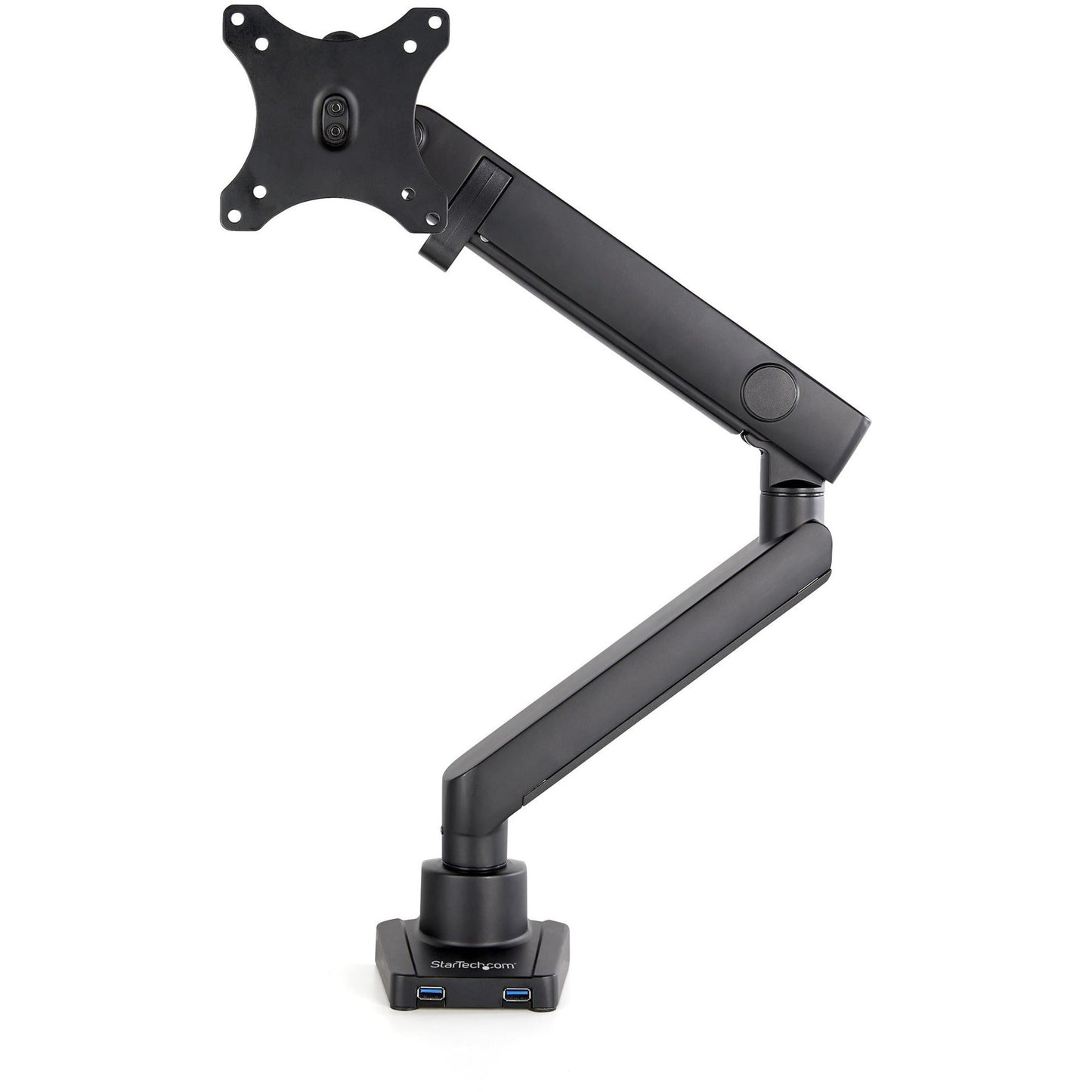 StarTech.com Desk Mount Monitor Arm with 2x USB 3.0 ports Slim Single Monitor VESA Mount up to 34" (17.6lb/8kg) Display C-Clamp/Grommet