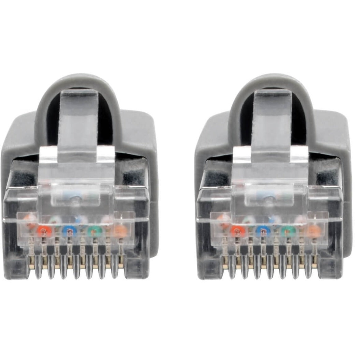 Tripp Lite Cat6a 10G Snagless Shielded STP Ethernet Cable (RJ45 M/M) PoE Gray 2 ft. (0.61 m)