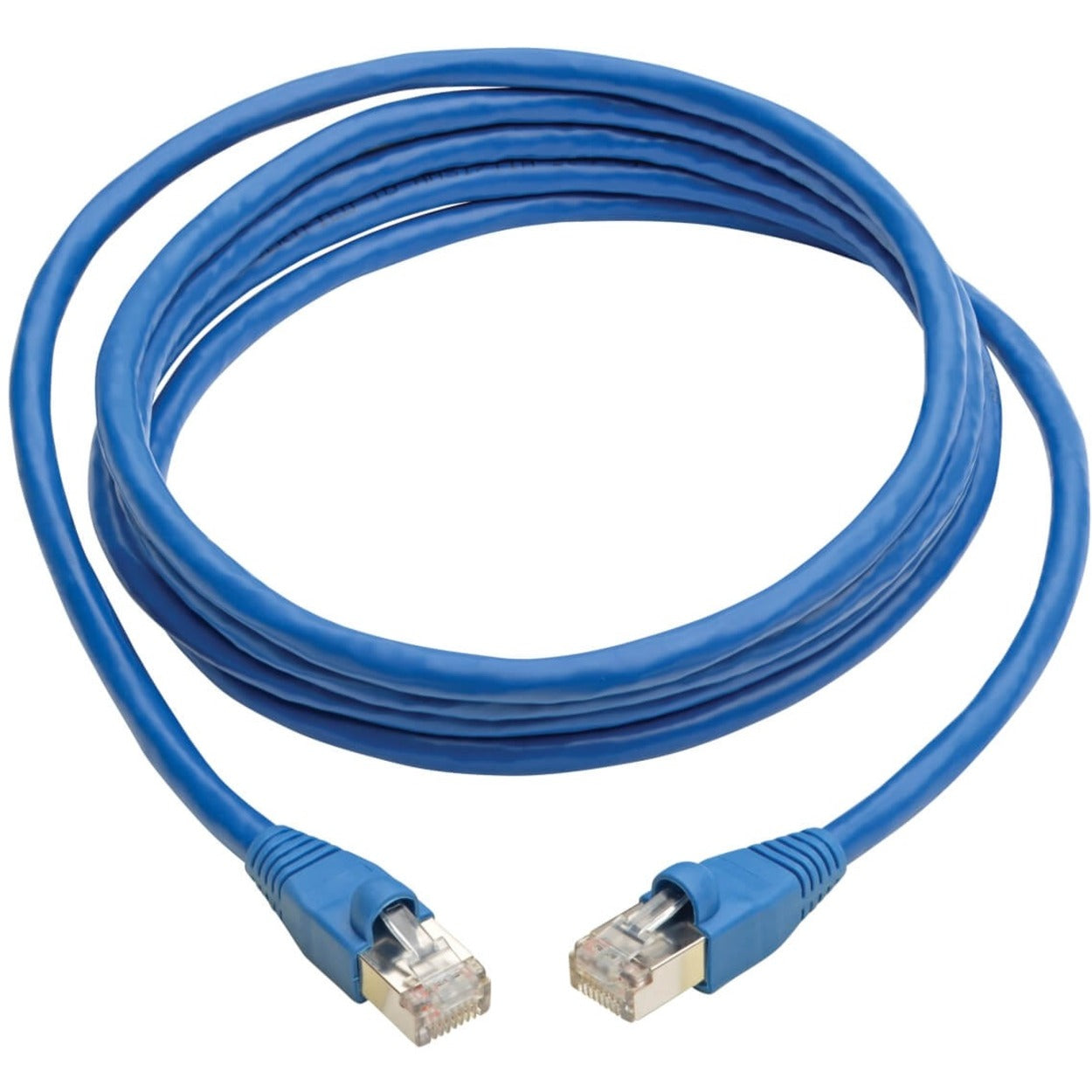 Tripp Lite Cat6a 10G Snagless Shielded STP Ethernet Cable (RJ45 M/M) PoE Blue 12 ft. (3.66 m)