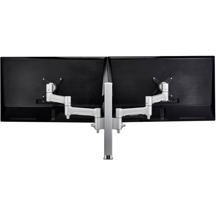 Atdec dual monitor desk mount - Flat and Curved up to 32in - VESA 75x75 100x100
