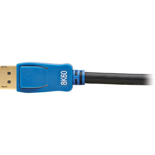 Tripp Lite DisplayPort Cable with Latching Connectors (M/M) 8K 60 Hz HDR HBR3 4:4:4 HDCP 2.2 Black 6 ft. (1.8 m)