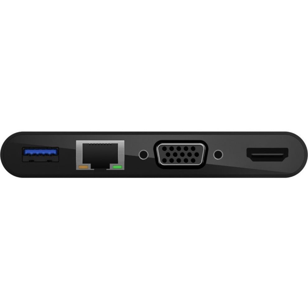 Belkin USB-C Multiport Adapter USB-C to HDMI - USB A 3.0 - VGA up to 100W Power Delivery up 4k Resolution