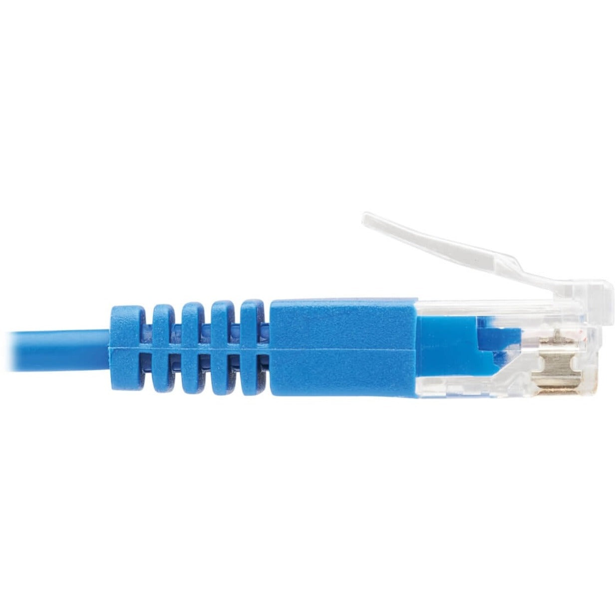 Tripp Lite Cat6a 10G Certified Molded Ultra-Slim UTP Ethernet Cable (RJ45 M/M) Blue 1 ft.