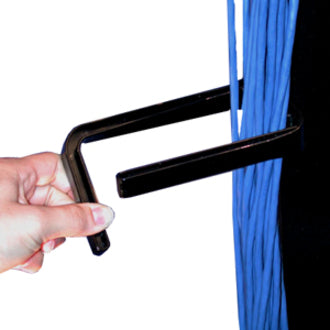 1IN VERTICAL CABLE MGMT SHORT