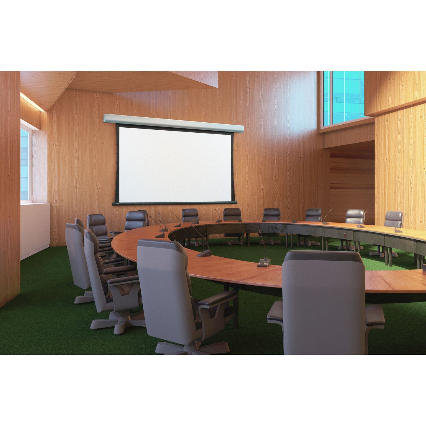 Draper Acumen V 92" HDTV Matt White XT1000VB 110 V