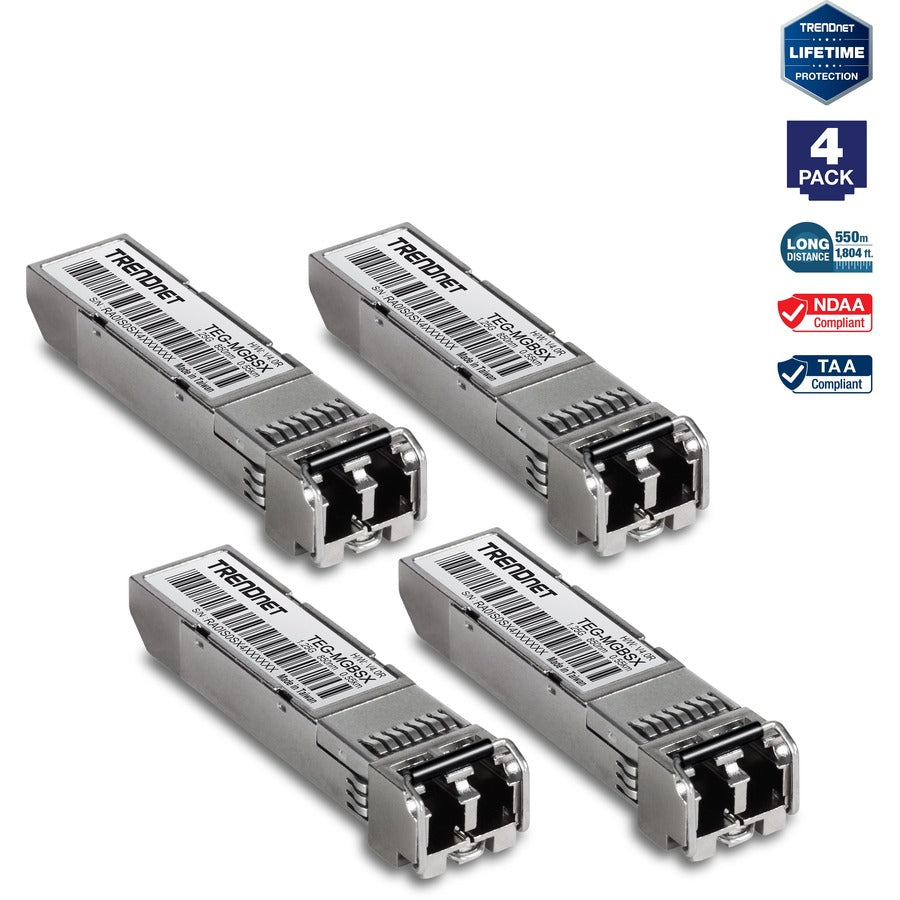 4PK SFP MULTI-MODE LC MODULE
