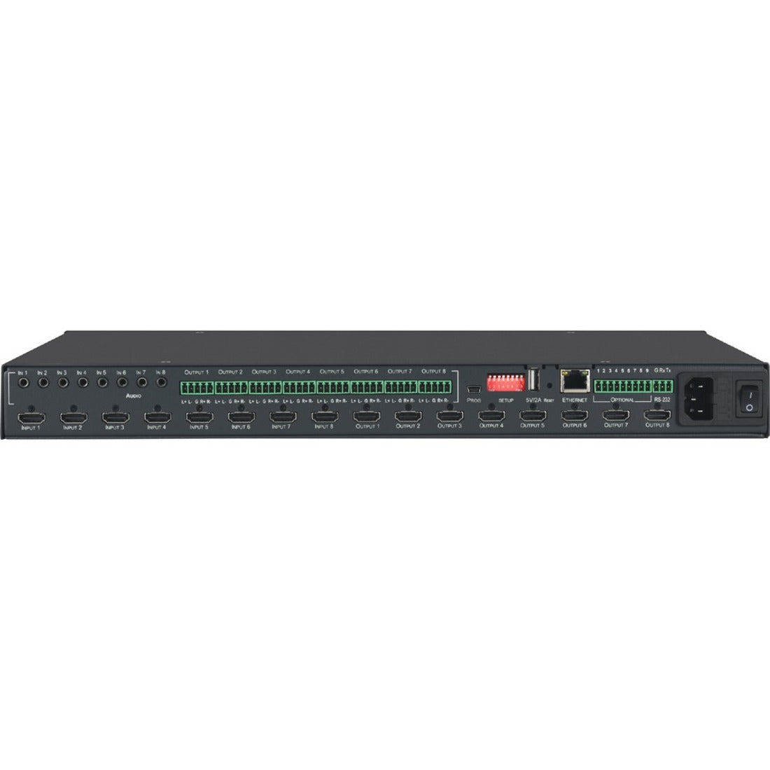 Kramer VS-88H2A 8x8 4K HDR HDCP 2.2 Matrix Switcher with Analog & Digital Audio Routing