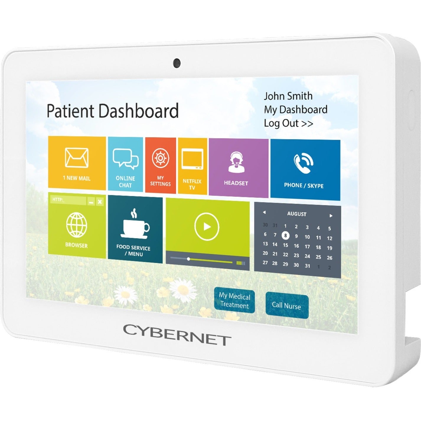 Cybernet CyberMed M12 All-in-One Computer - Intel Celeron J1900 Quad-core (4 Core) 2.42 GHz - 8 GB RAM DDR3L SDRAM - 128 GB SSD - 11.6" Full HD 1920 x 1080 Touchscreen Display - Desktop - White