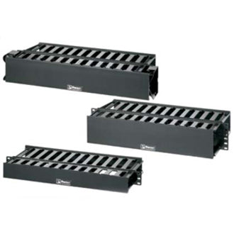 1RU HORIZONTAL CABLE MGR FRONT