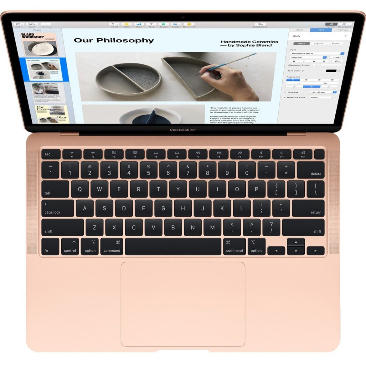 Apple MacBook Air MGND3LL/A 13.3" Notebook - WQXGA - 2560 x 1600 - Apple Octa-core (8 Core) - 8 GB Total RAM - 256 GB SSD - Gold