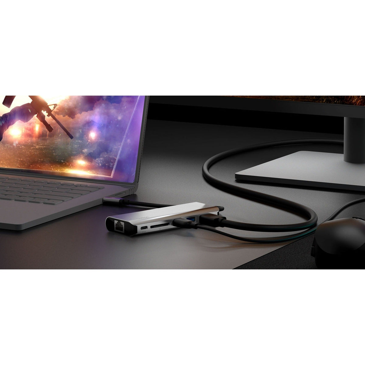 Belkin USB-C 6-in-1 Multiport Adapter Laptop Docking Station 4k HDMI 100W Power Delivery