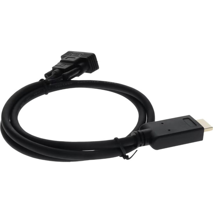 AddOn 3ft HDMI 1.3 Male to VGA Male Black Cable For Resolution Up to 1920x1200 (WUXGA)