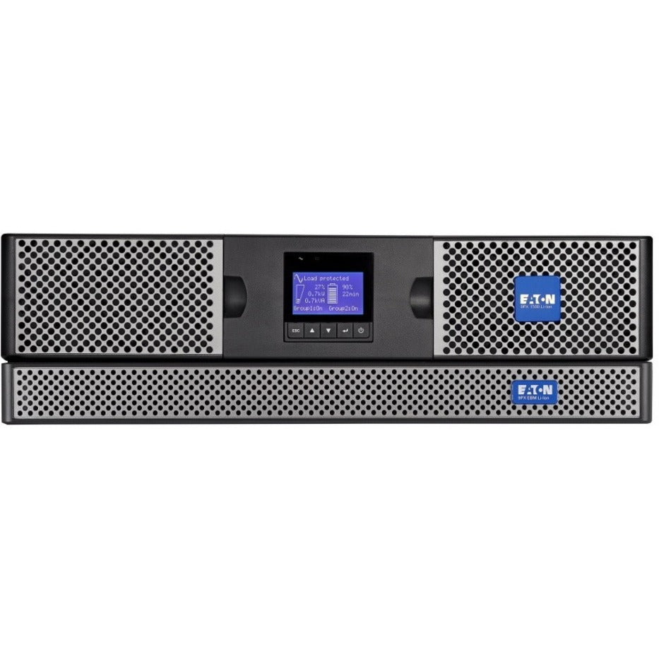 Eaton 9PX 1500VA 1350W 120V Online Double-Conversion UPS - 5-15P 8x 5-15R Outlets Lithium-ion Battery Cybersecure Network Card Option 2U Rack/Tower