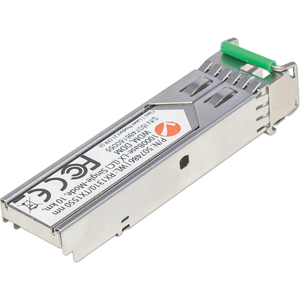 Intellinet Gigabit Fibre WDM Bi-Directional SFP Optical Transceiver Module 1000Base-Lx (LC) Single-Mode Port 10km WDM (Rx1310/Tx1550) Fiber Equivalent to Cisco GLC-BX-D Three Year Warranty