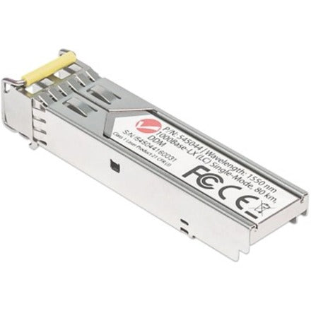 Intellinet Gigabit Fibre SFP Optical Transceiver Module 1000Base-Lx (LC) Single-Mode Port 80km Fiber Equivalent to Cisco GLC-ZX-SMD Three Year Warranty