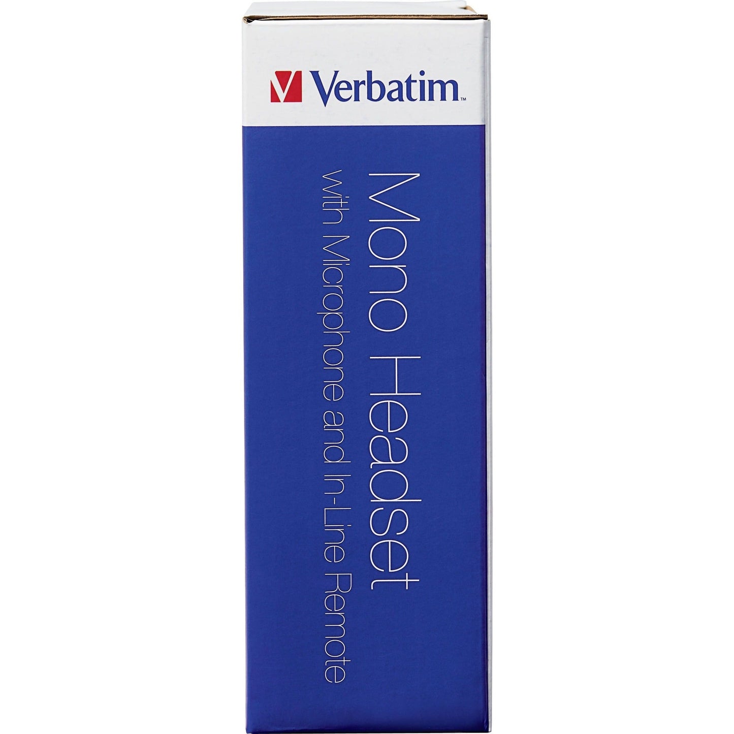 Verbatim Mono Headset with Microphone and In-Line Remote