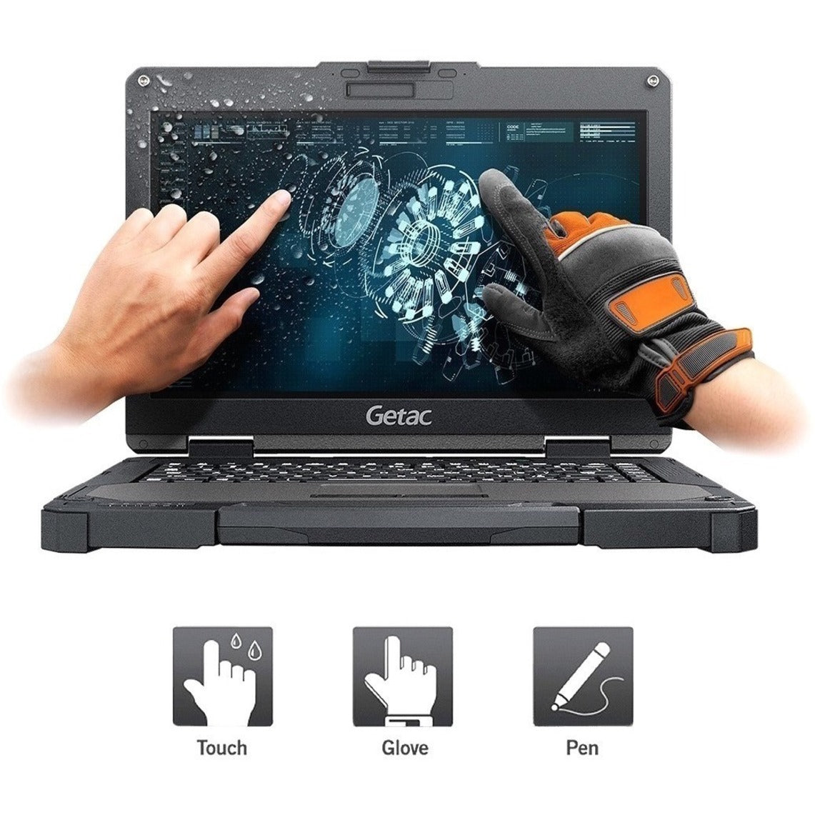 Getac B360 13.3" Notebook - Intel Core i7 10th Gen i7-10510U Quad-core (4 Core) 1.80 GHz