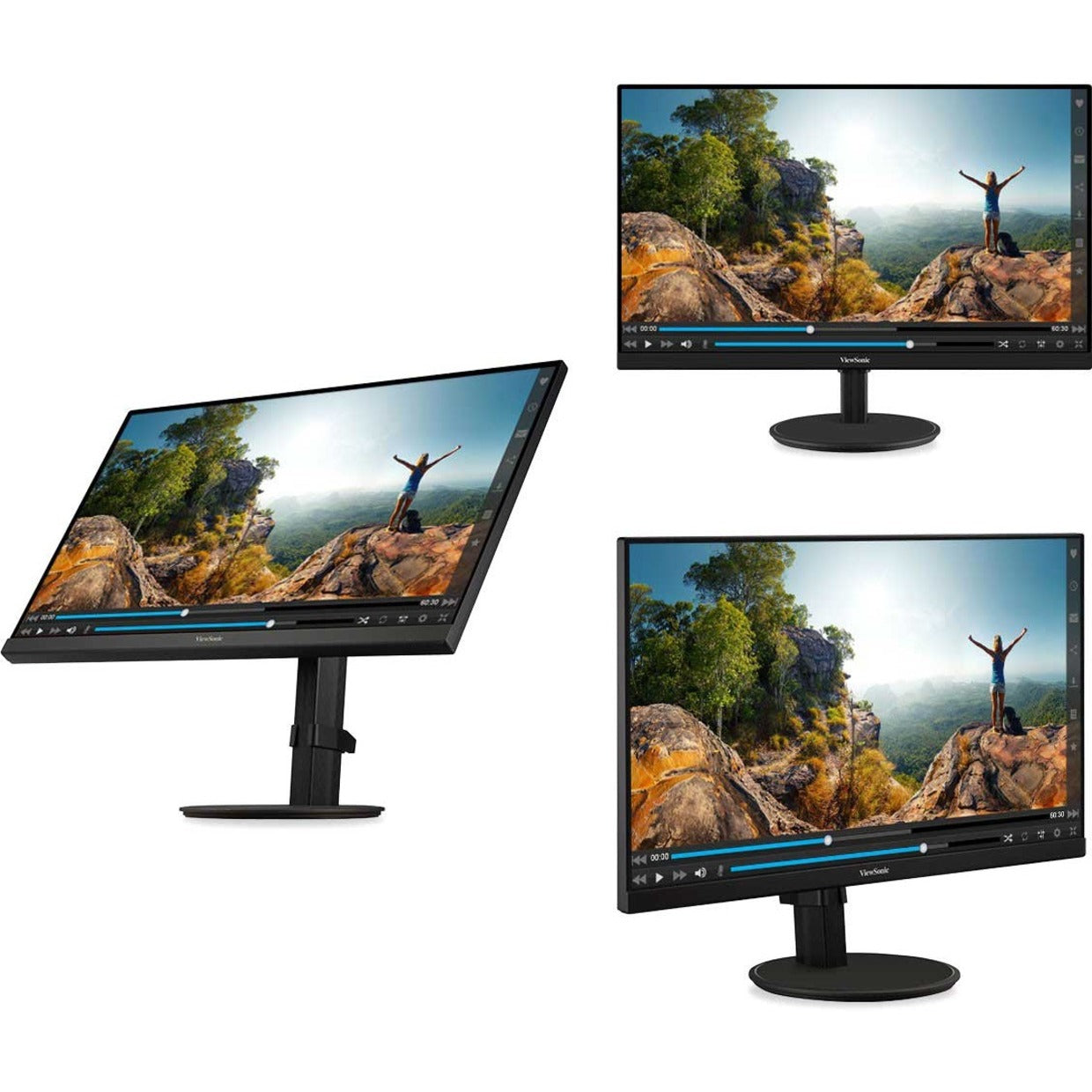 ViewSonic VA2747-MH 27 Inch Full HD 1080p Monitor with Ultra-Thin Bezel AMD FreeSync 75Hz Eye Care and HDMI VGA Inputs for Home and Office