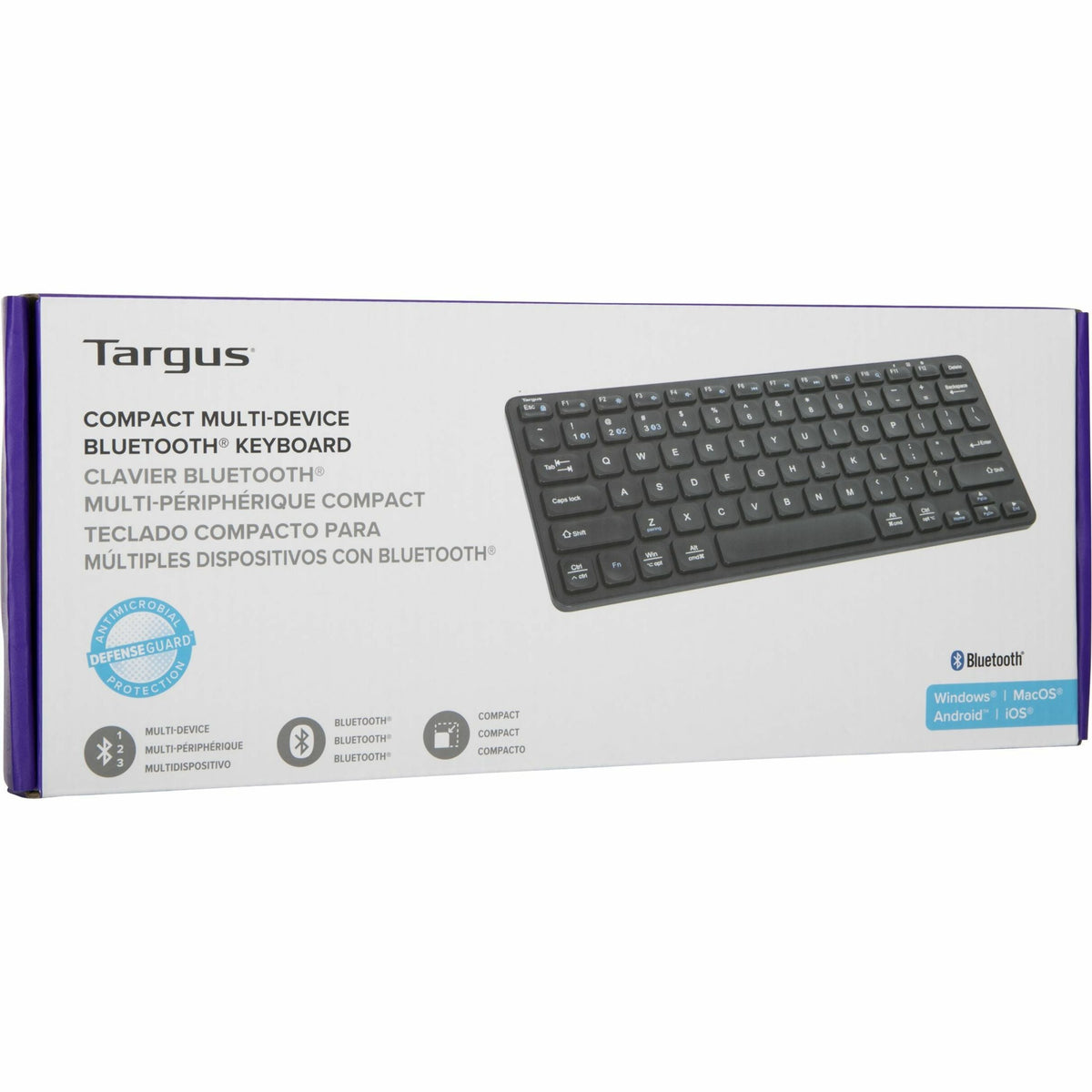 Targus Compact Multi-Device Bluetooth Antimicrobial Keyboard