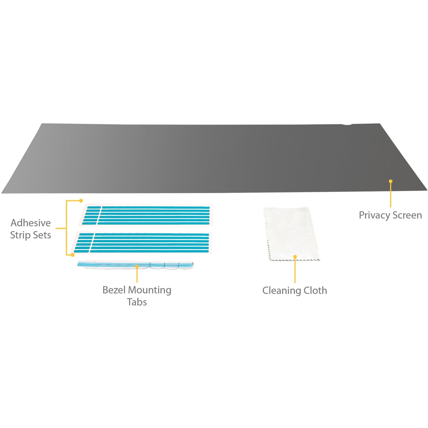 StarTech.com Monitor Privacy Screen for 34 inch Ultrawide Display 21:9 Widescreen Computer Screen Security Filter Blue Light Reducing
