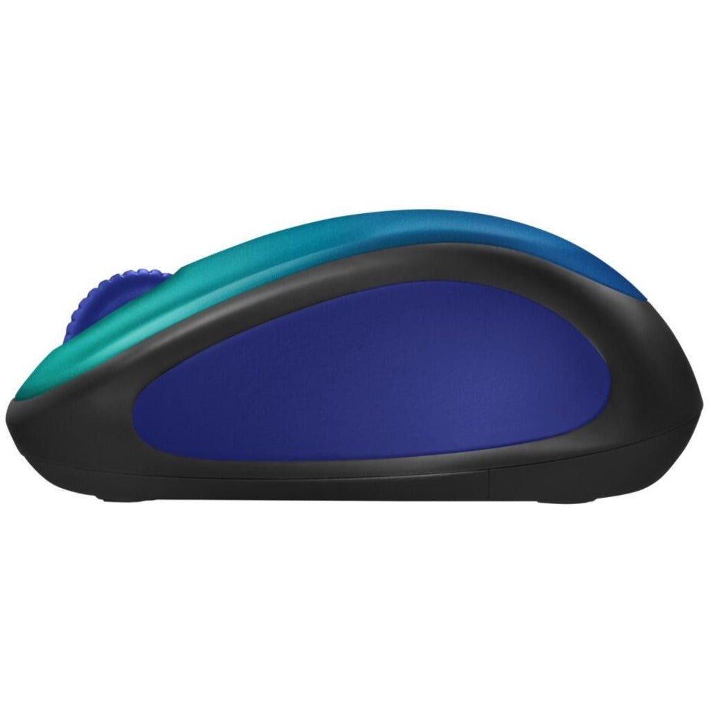 Logitech Design Collection Limited Edition Wireless Mouse with Colorful Designs - USB Unifying Receiver 12 months AA Battery Life Portable & Lightweight Easy Plug & Play with Universal Compatibility - BLUE AURORA